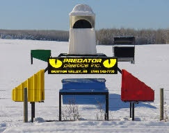 Predator Sign north of Drayton Valley on Hwg. 22